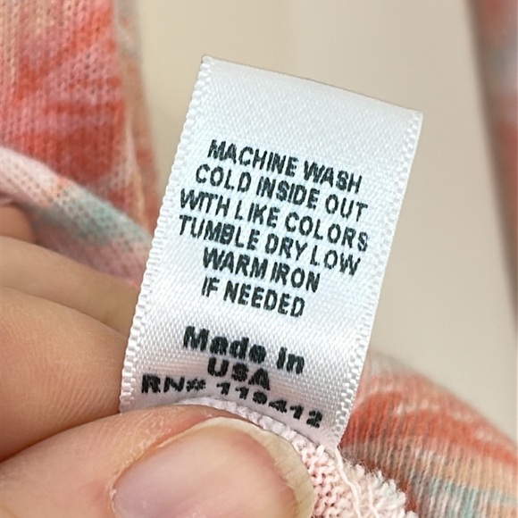 MONROW Tropical Palm Print Sweatshirt Size Small - Picture 15 of 16